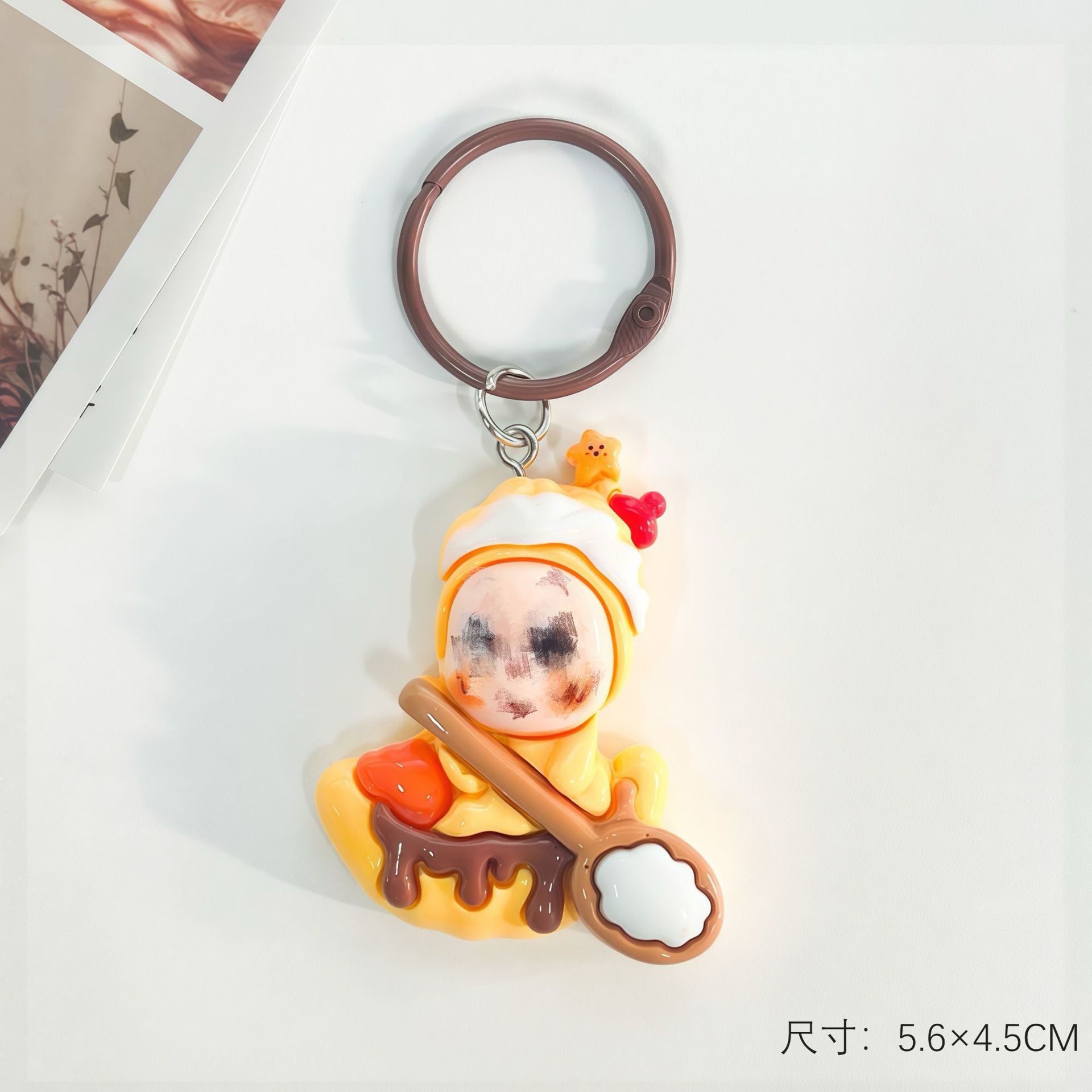 Wholesale Trendy Plastic Resin Star Keychain Bag Charm Gift for Students