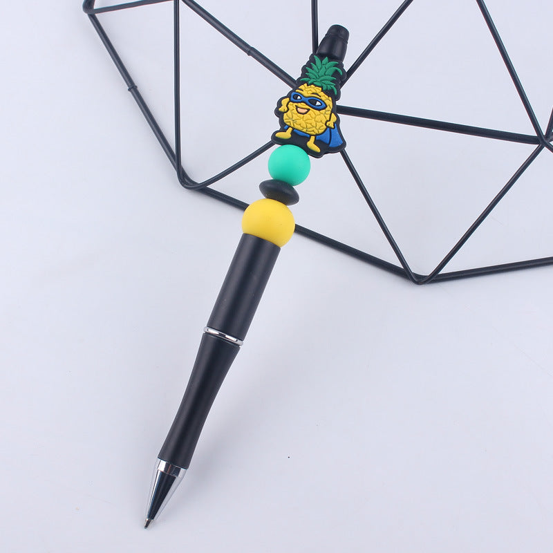 Wholesale Cartoon fruit series  handmade beaded ballpoint pen
