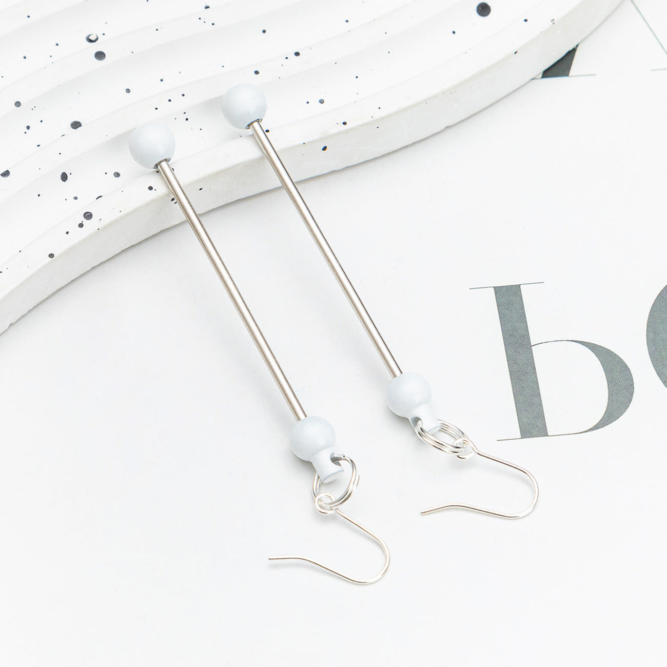 Wholesale Beadable DIY Beaded Earrings Women's Long DIY Beaded Earrings