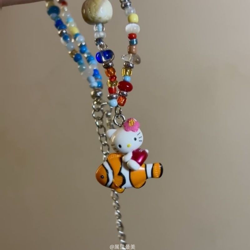 Wholesale  Beaded Color Necklace  Clavicle Chain