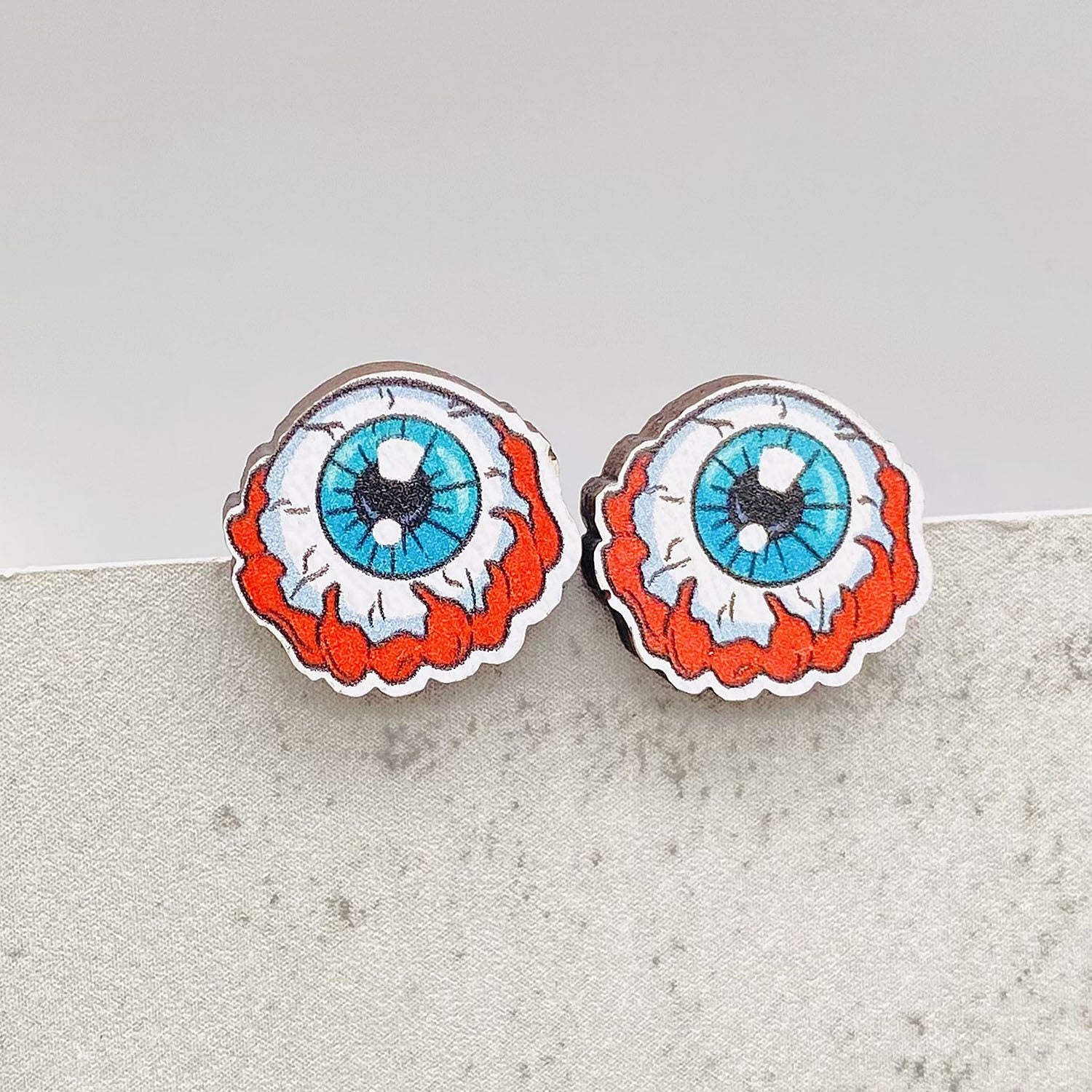 Boucles d'oreilles en bois fantômes de la citrouille en gros de la citrouille de citrouille