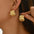Wholesale  Pleated Niche Design Academy Style Earrings