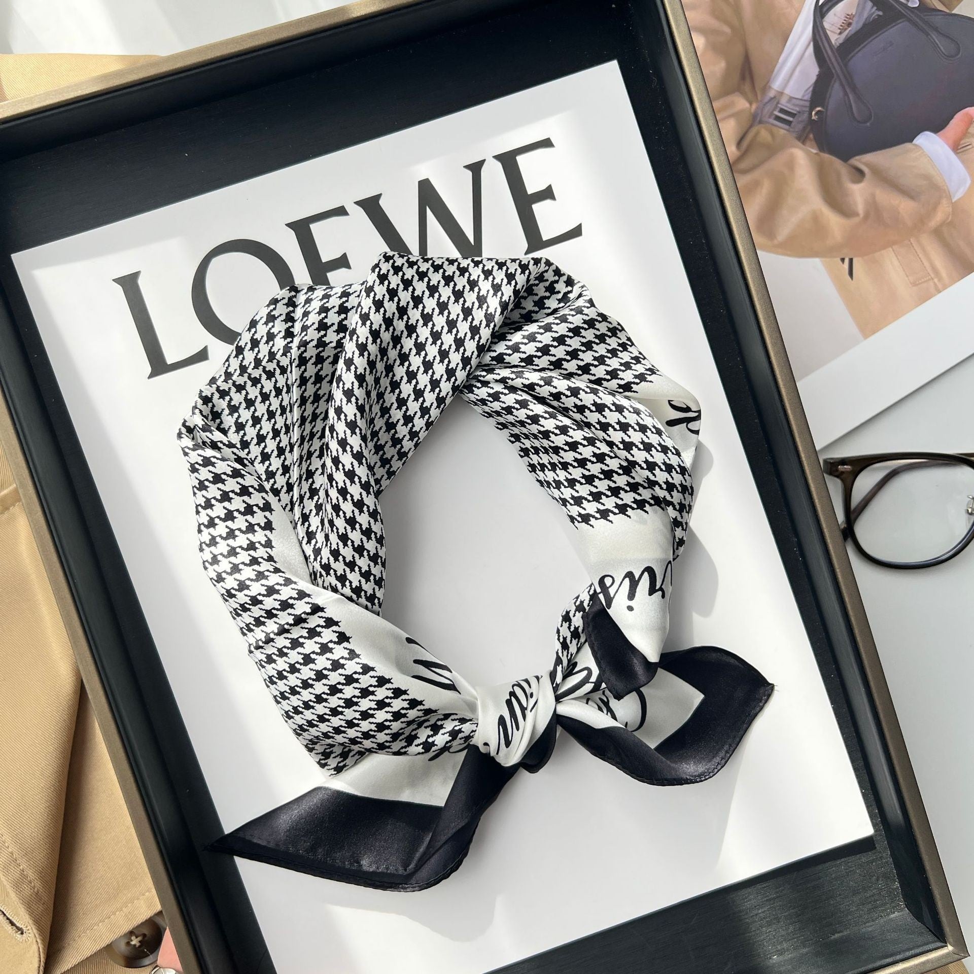 Wholesale versatile high-grade  Silk f 53* 53cm Large Square  Scarf