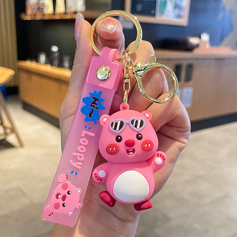 Wholesale Cartoon Cute Keychain Little Beaver Keychains Creative Keychain ACC-KC-SJ010