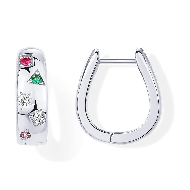 Wholesale Colorful Diamond Star Light Luxury Earrings ACC-ES-Junz001