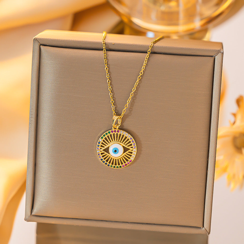 Wholesale Evil Eye Pendant Necklace Blue Eye Design for Everyday Gift Boutique Jewelry Accessory