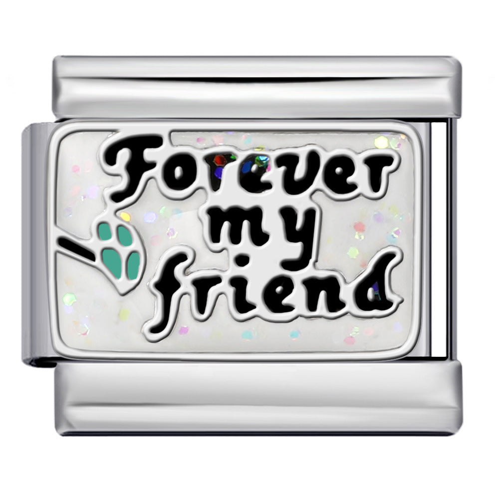 Wholesale  Italian Charm Bracelet 9mm DIY Splicing Friendship Series  Stainless Steel Composable Bracelet