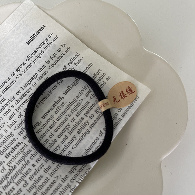 Wholesale Black Simple Basic Hair Tie Hair Scrunchies ACC-HS-Qianq001