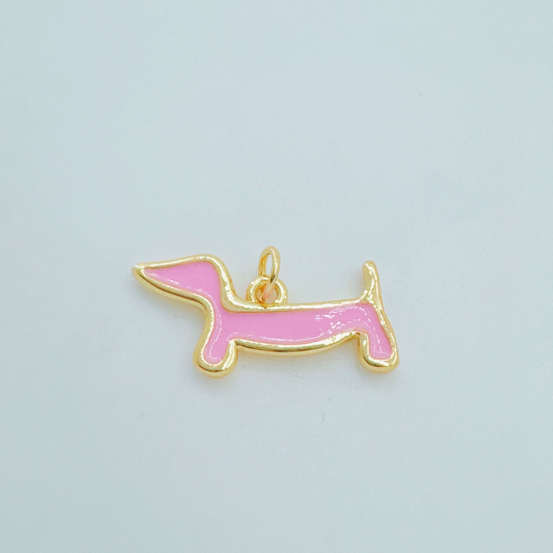 Wholesale Copper Gold Plated Hot Dog Necklace Light Luxury Fashion Pendant for Daily Wear Fashion Accessory
