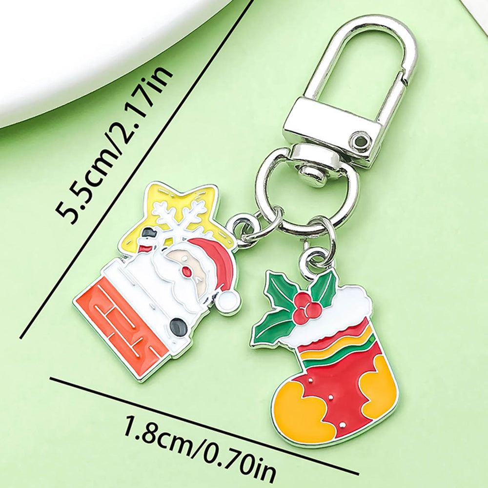 Wholesale Cute cartoon Christmas keychain