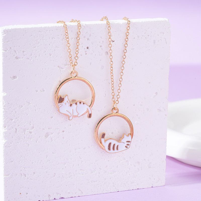 Wholesale couple girlfriends mother and daughter lighter cigarette love clavicle chain