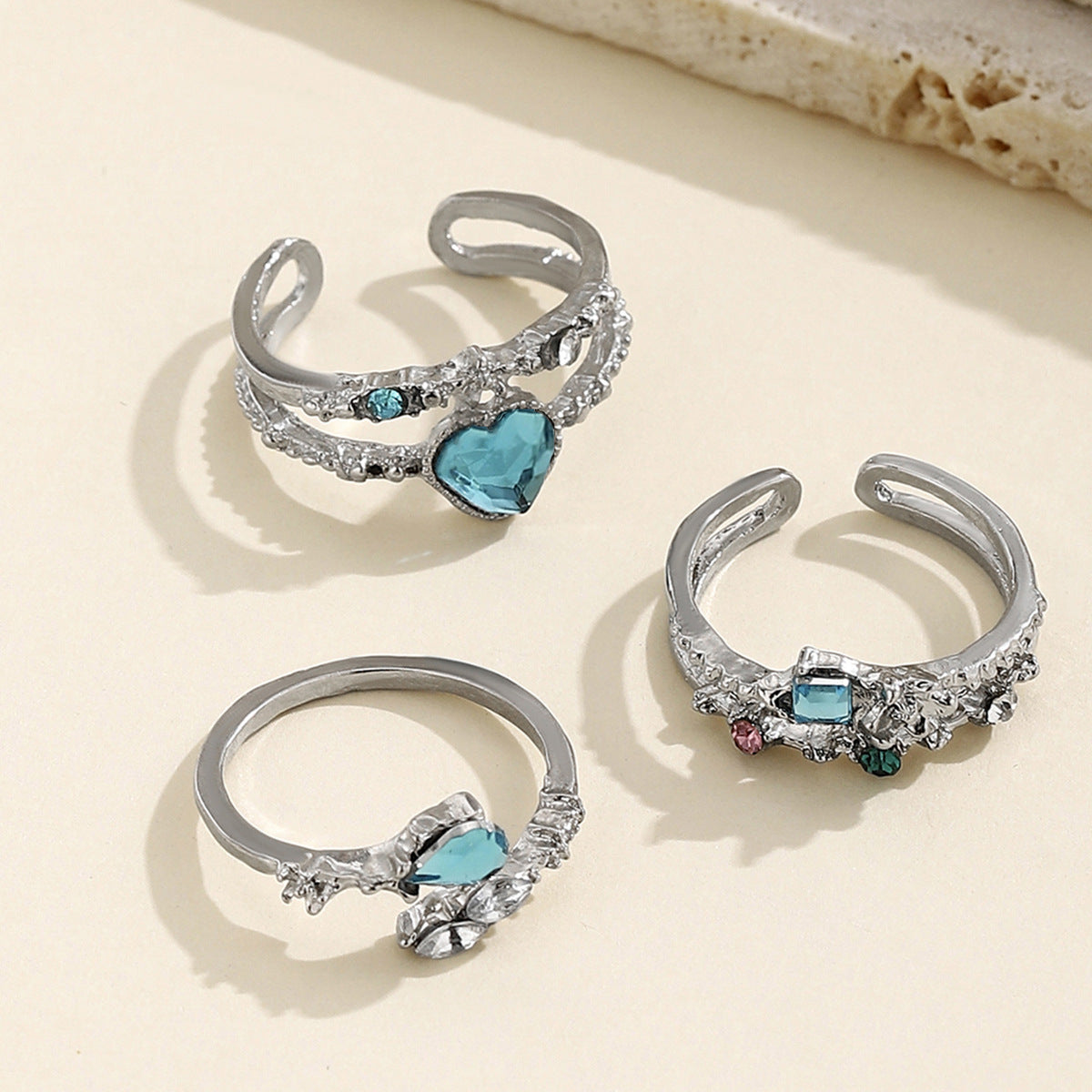 Wholesale Blue open ring