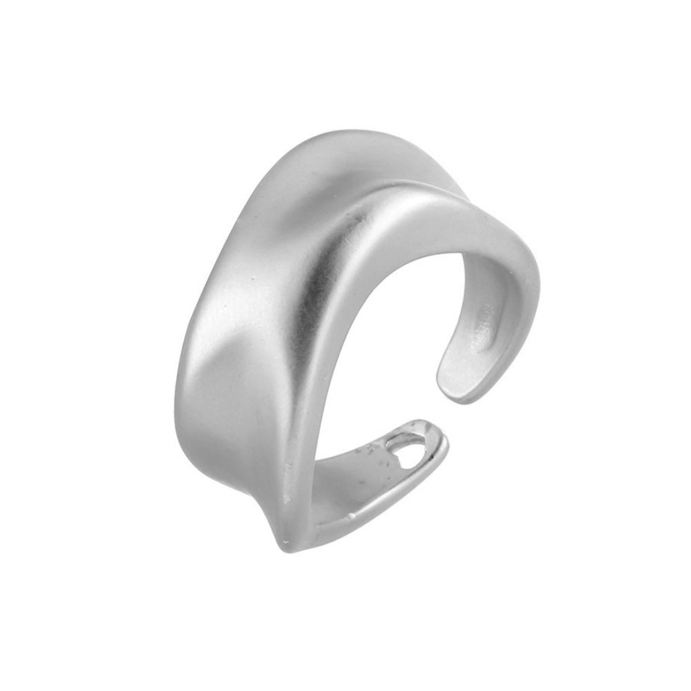 Wholesale Matte Copper Geometric Irregular Open Ring - Fashion Jewelry Accessory for Boutique