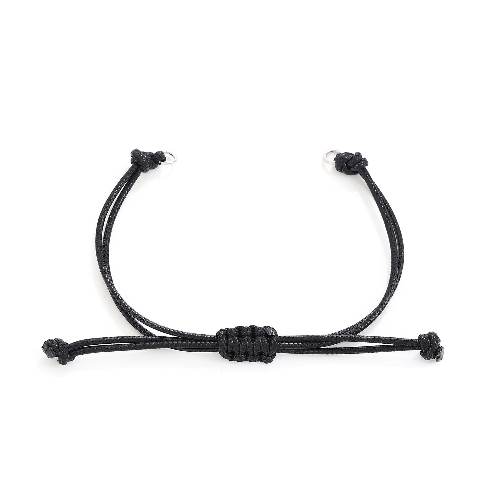 Wholesale  adjustable hand-woven wax rope semi-finished bracelet