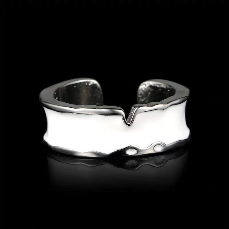 Wholesale Trendy Unisex Adjustable Ring Black Metal Electroplated Jewelry Accessory Everyday Wear