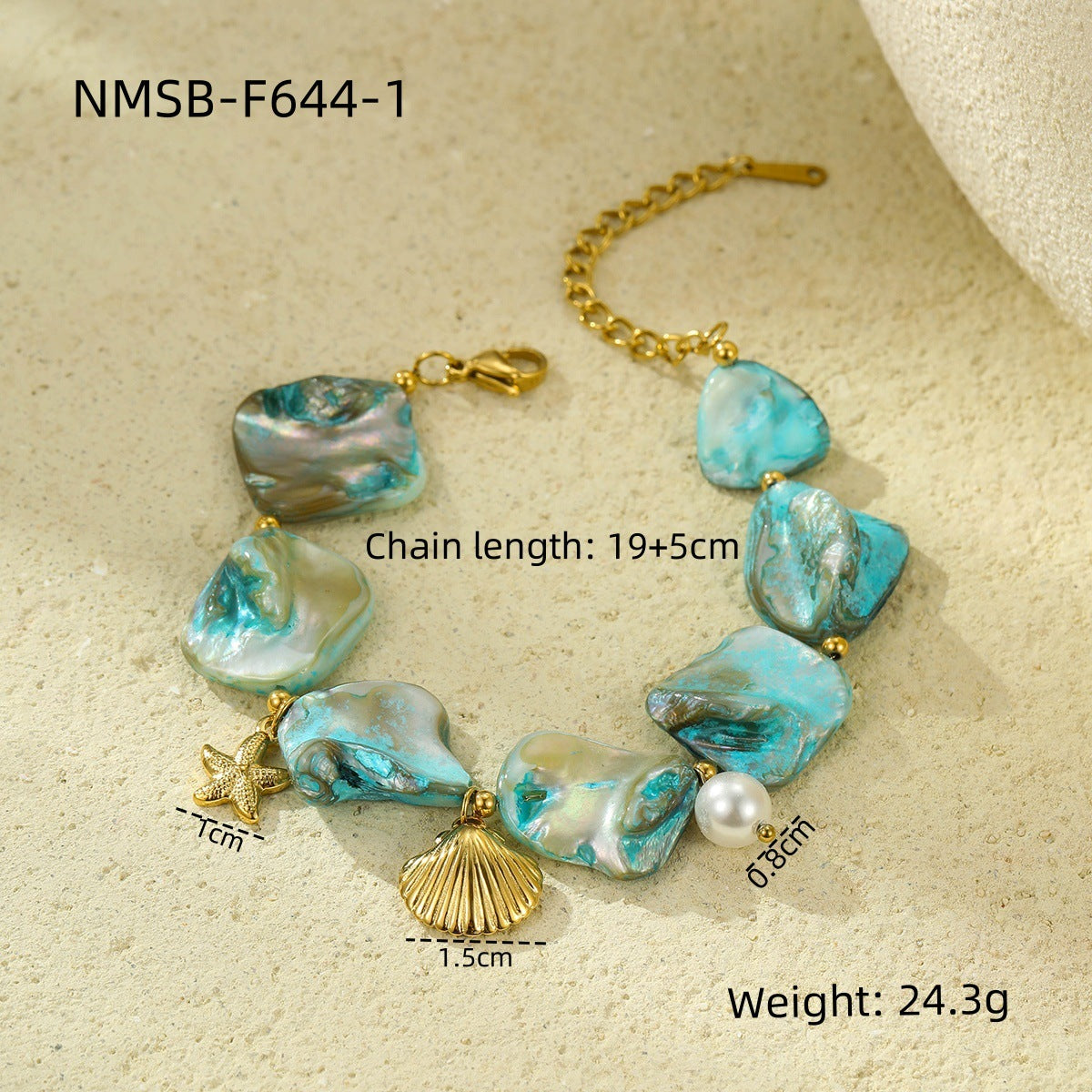 Wholesale shell clavicle chain starfish coral suit necklace earrings bracelet