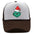 Wholesale Christmas green hair monster embroidered label grid baseball cap