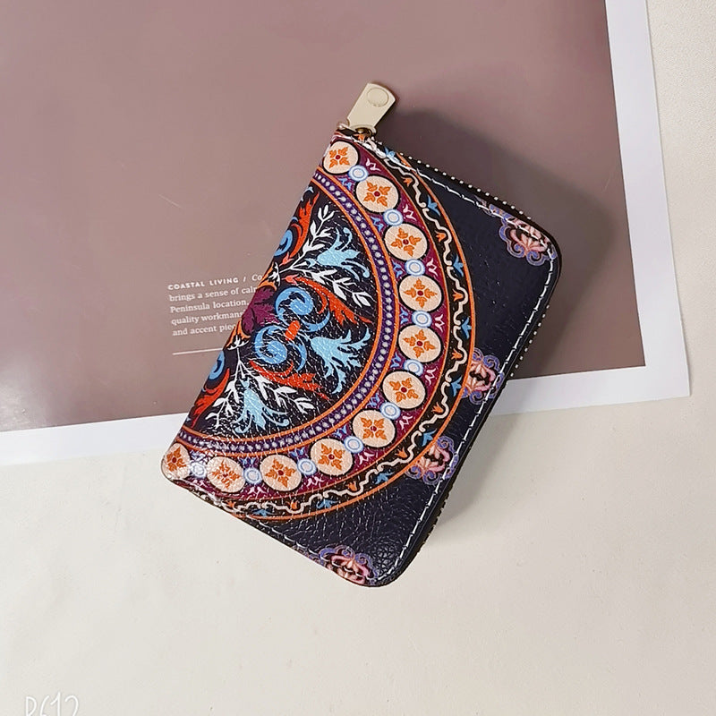 Wholesale Ethnic Retro Accordion Card Holder Mini Storage Card Wallet ACC-WT-Mengs007