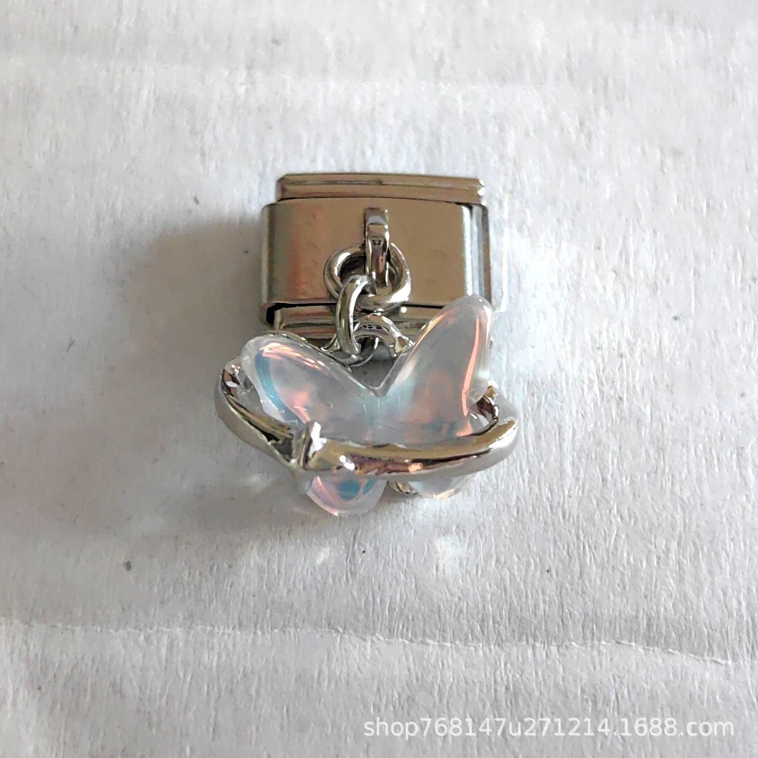 Wholesale Italian Charm Stainless Steel Bracelet Single Hook Pendant Jewelry Accessory Gift