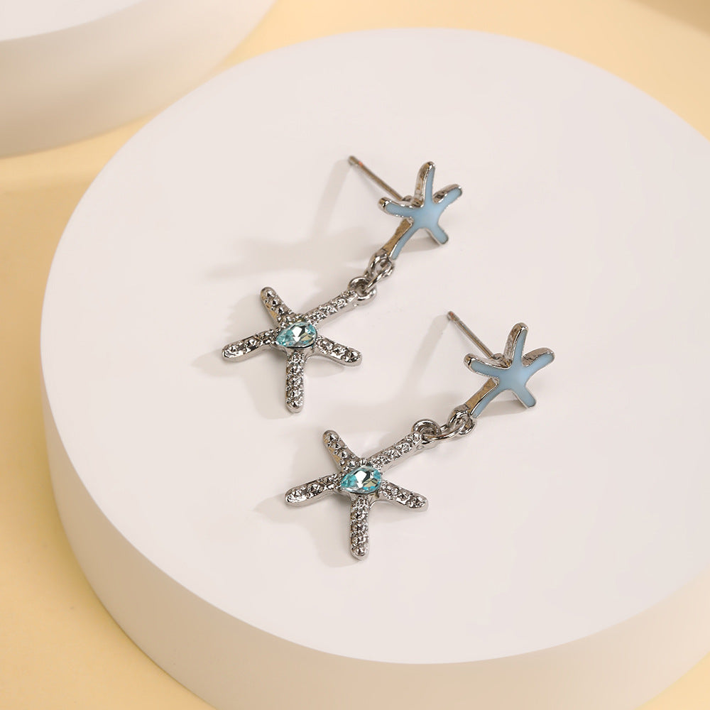 Wholesale Ocean Starfish Small Earrings