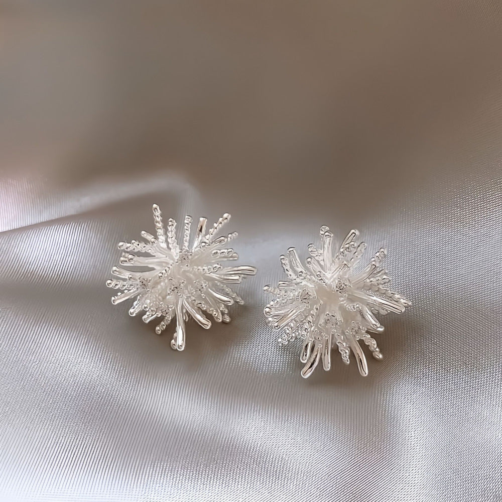 Wholesale Light luxury zircon firework earrings