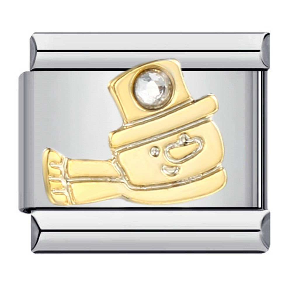 Wholesale Italian Charm Bracelet 9mm DIY Splicing Removable Micro-set Colored Diamond Stainless Steel Composable Bracelet