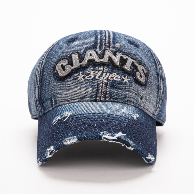 Wholesale Washed patch letter embroidered baseball cap