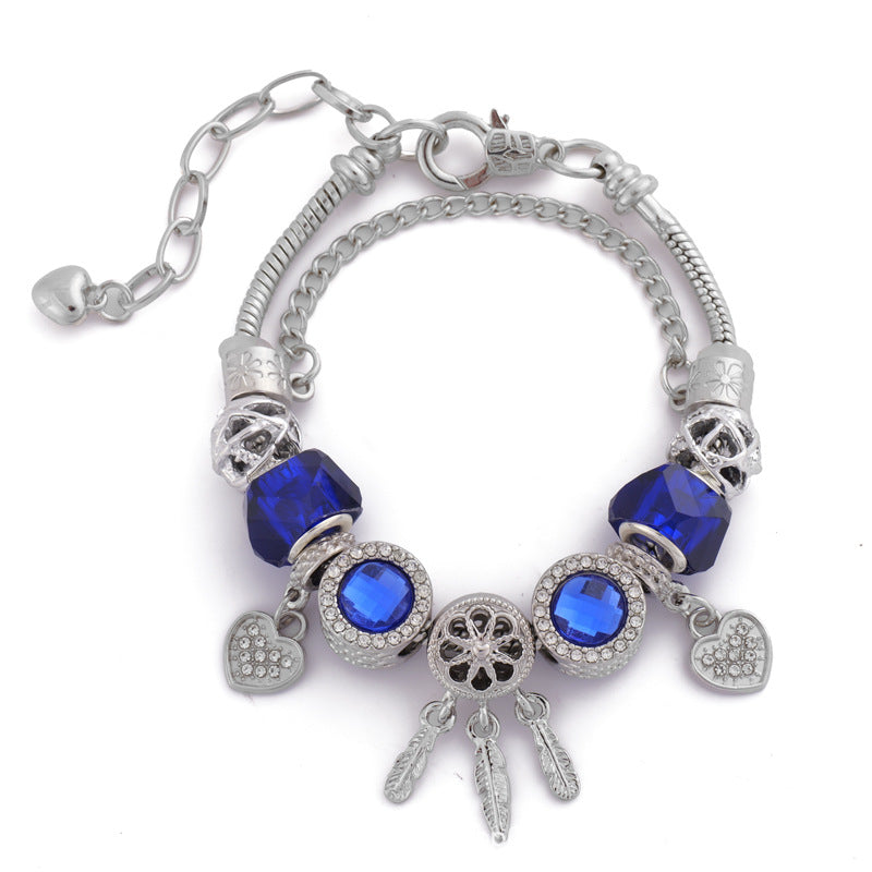 Wholesale Dream Catcher Crystal Beaded Bracelet