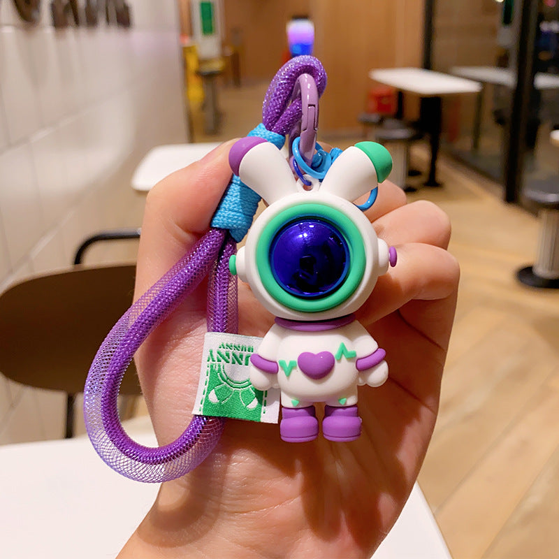 Wholesale Cartoon Astronaut Love Rabbit PVC Keychain Cute Keychain ACC-KC-ErLu011