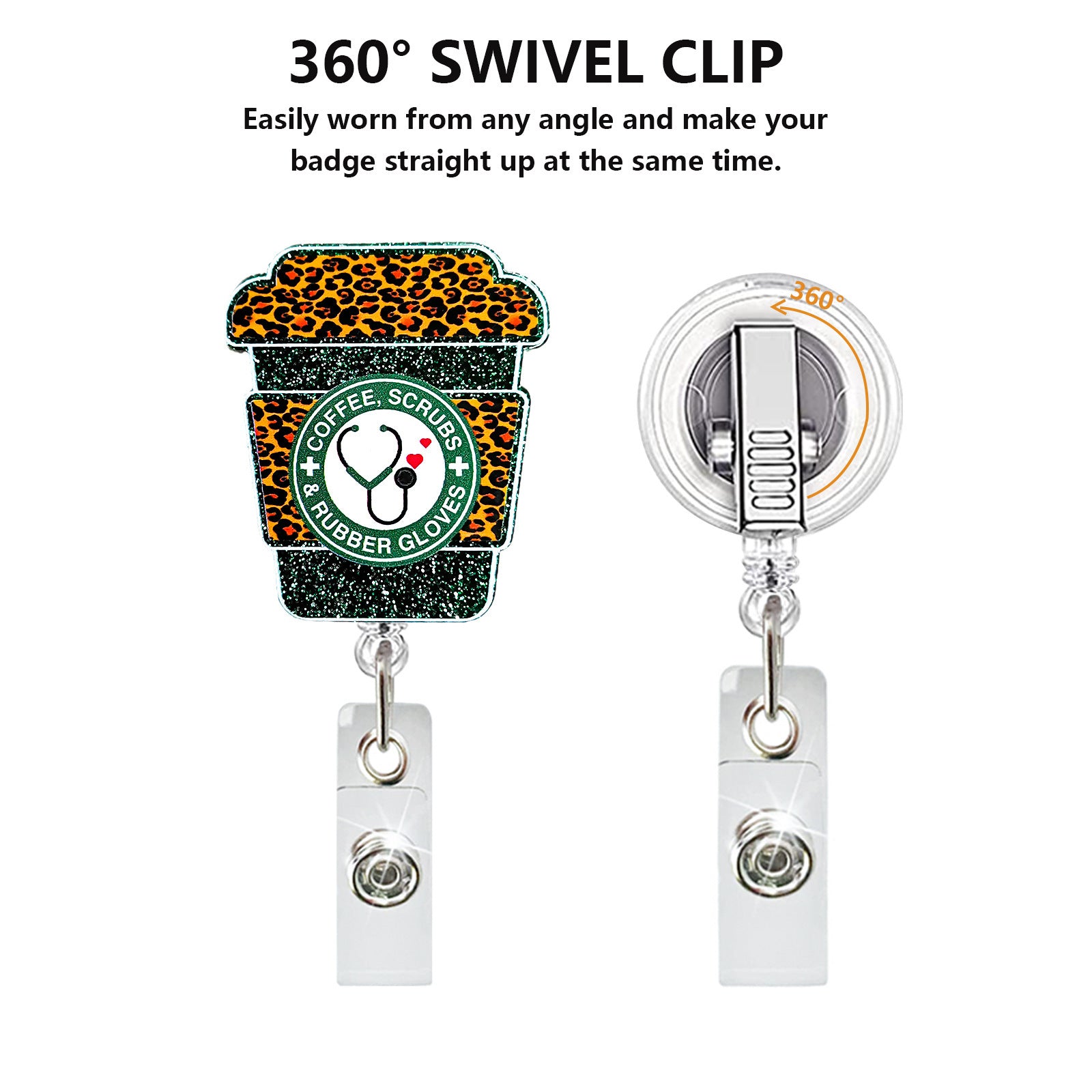 Wholesale Rainbow Coffee Cup Infusion Bag Acrylic Badge Scroll Retractable Keychain Badge Reels ACC-KC-ChiHai012