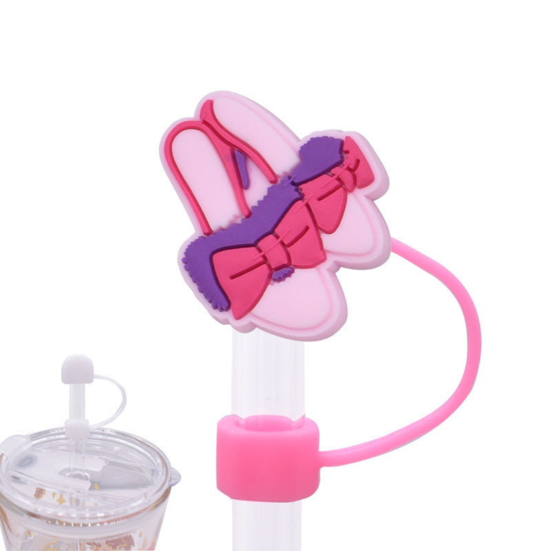 Wholesale Random 100pcs Color Separation Series Straw Cover 10MM Straw Tube Cap