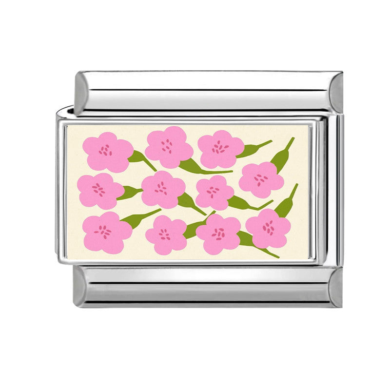 Wholesale 9mm Italian Charm Starter Bracelets DIY square Single Section Creative Stainless Steel Composable Bracelet