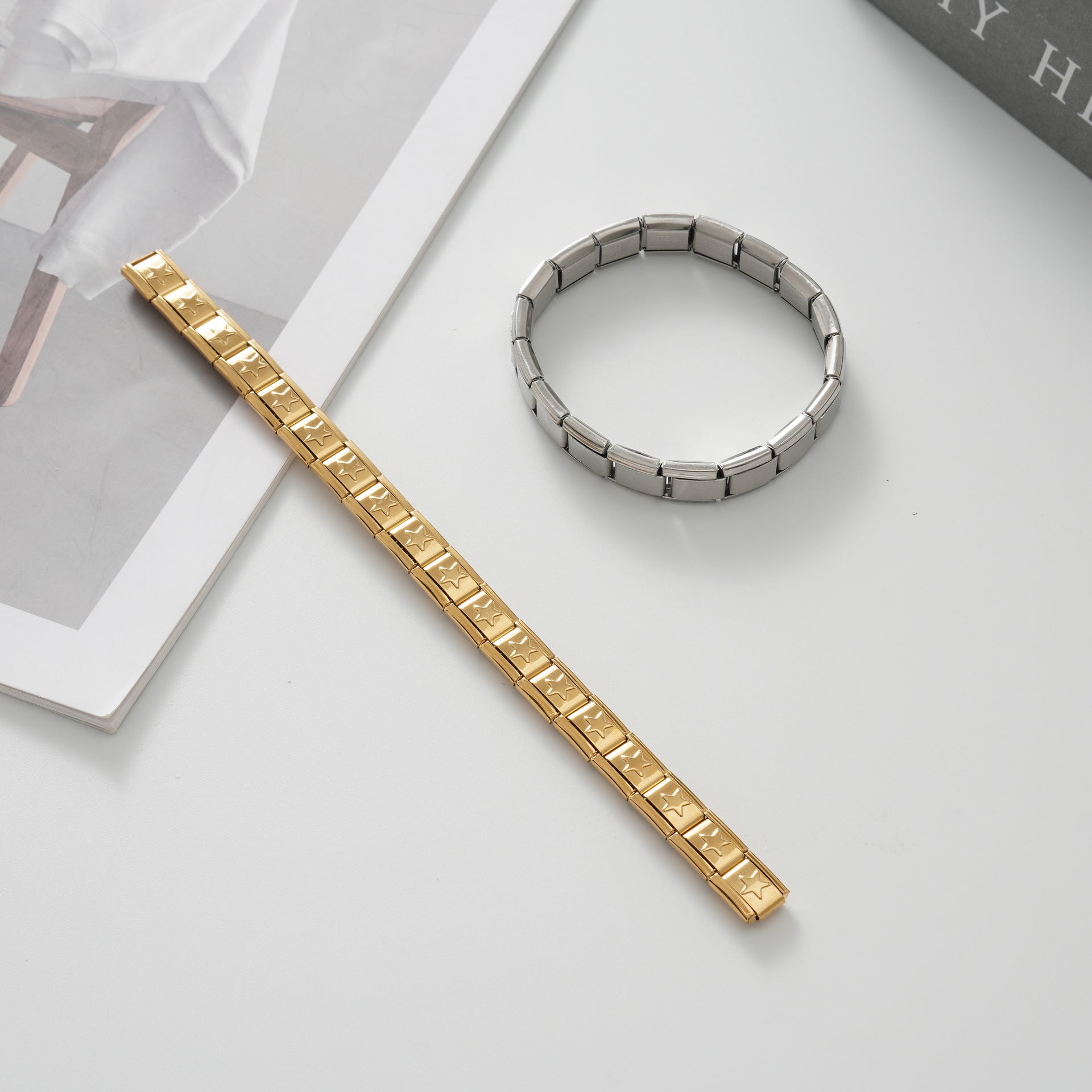 Wholesale Italian Charm Bracelet 9mm DIY Splicing Cute Creative Stainless Steel Composable Bracelet