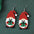 Wholesale Christmas Cute Dwarf Christmas Tree Pendant Wood Earrings