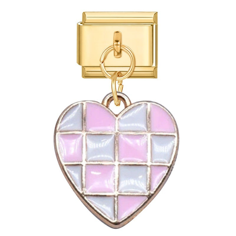 Wholesale 9mm Italian Charm Starter Bracelets DIY Pendant Single Section Creative Stainless Steel Composable Bracelet