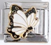 Wholesale Italian Charm Bracelet 9mm DIY Splicing Gold and Silver Butterfly Stainless Steel Composable Bracelet
