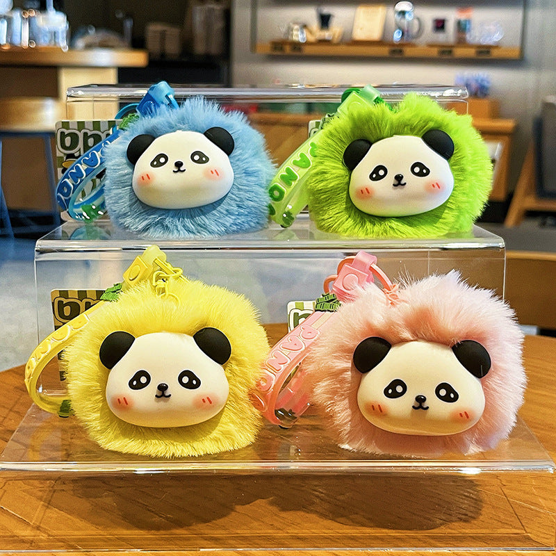 Wholesale Cute Cartoon Plush Ball Panda Keychains ACC-KC-HangLi015
