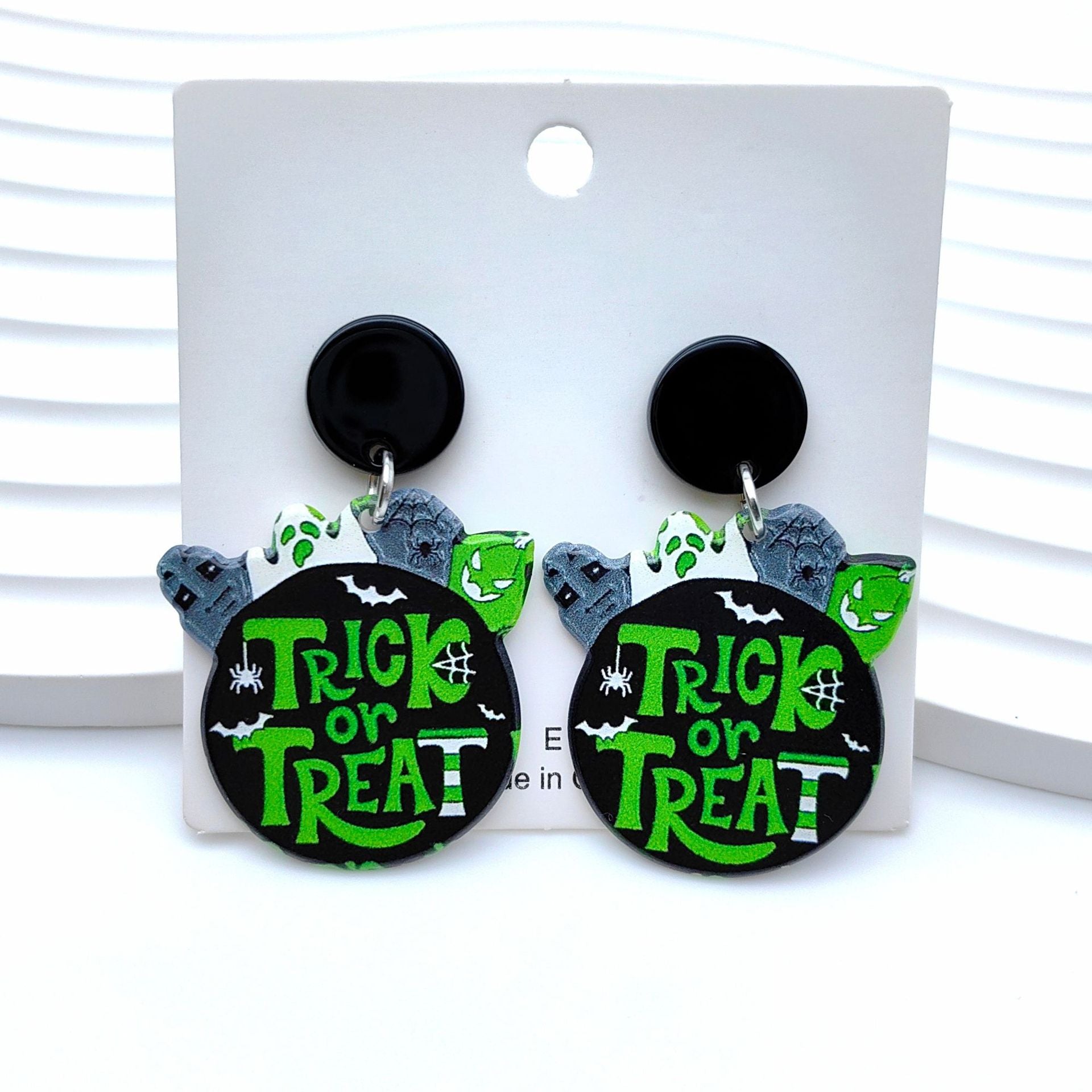 Wholesale Halloween Acrylic Earrings ACC-ES-Xizhao002