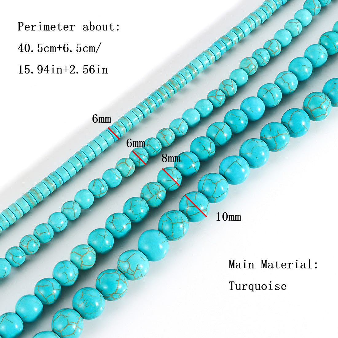 Wholesale Zinc Alloy Turquoise Beaded Necklace Retro Fairy Style Jewelry Accessory