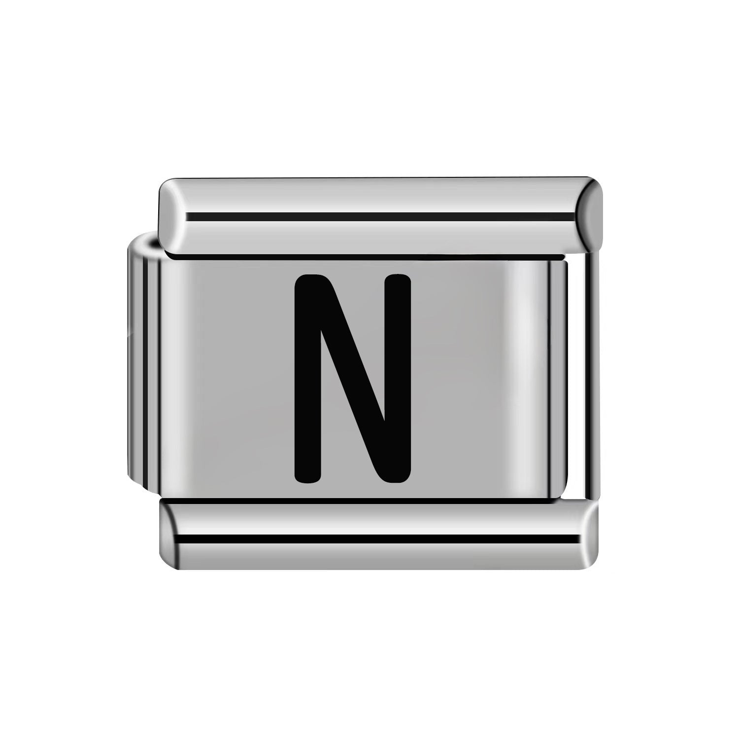 Wholesale 10pcs Italian Charm Bracelet 9mm DIY Splicing Removable Stainless Steel Letter Composable Bracelet ACC-BT-XY051