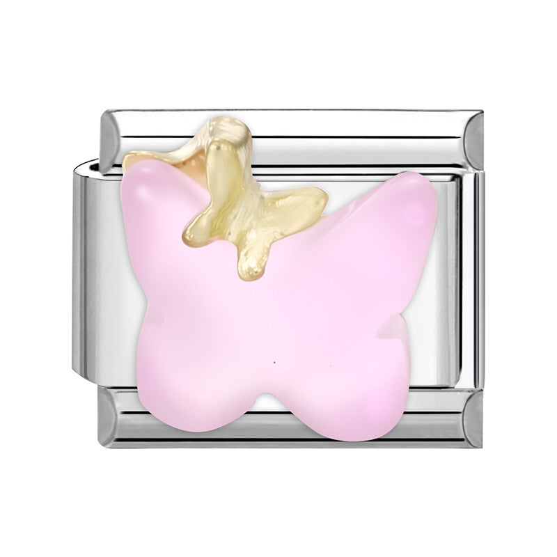 Wholesale Italian Charm Bracelet 9mm DIY Splicing Cute Creative Stainless Steel Composable Bracelet