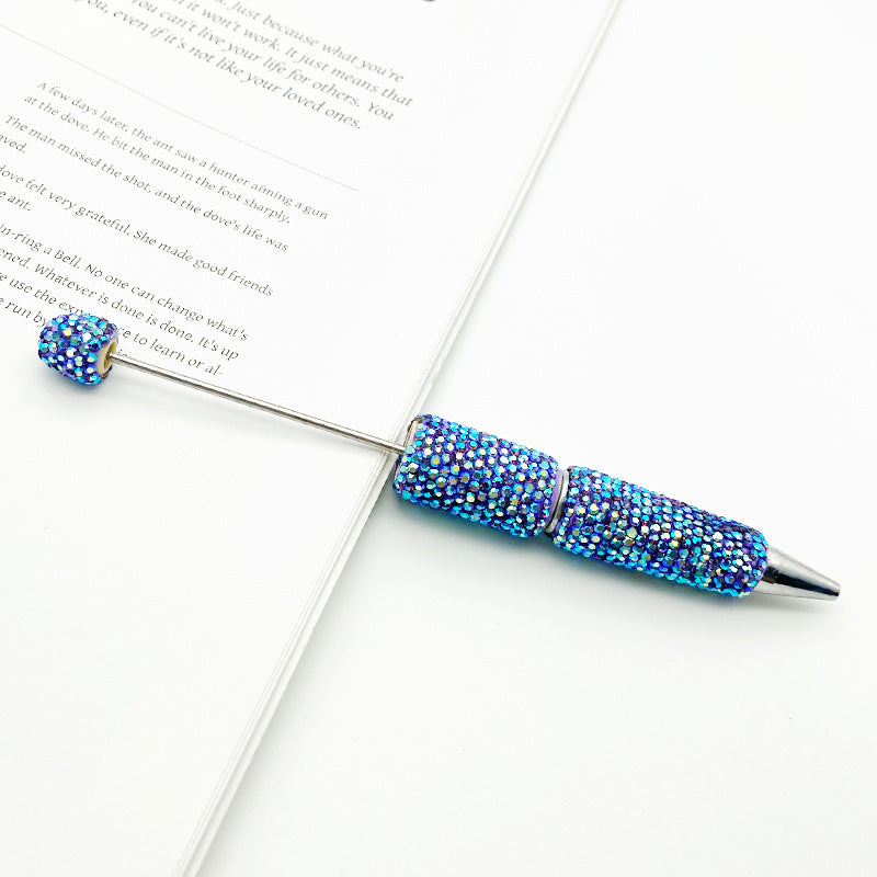 Wholesale DIY Plated Colorful Full Diamond Beadable Pen