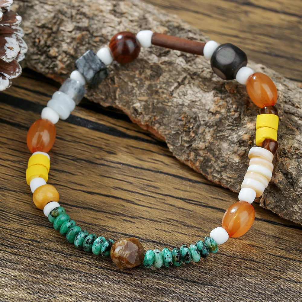 Wholesale Retro-style Fashionable Turquoise Beaded Bracelets