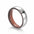Wholesale inner ring inlaid rosewood titanium steel men's ring