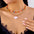 Wholesale Halloween double-layered necklace with contrasting rice beads neck clavicle chain
