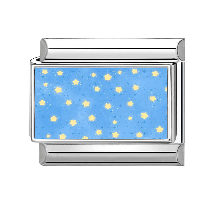 Wholesale DIY Bracelet Making Kit with Floral and Starry Sky Designs,  Stainless Steel,  Fashion Jewelry Accessory