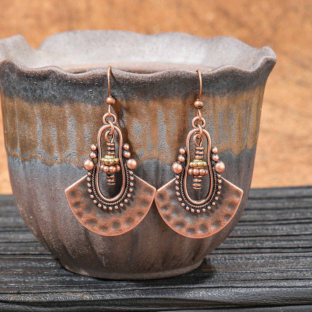Wholesale Bohemian Geometric Tassel Earrings Zinc Alloy Jewelry Accessory