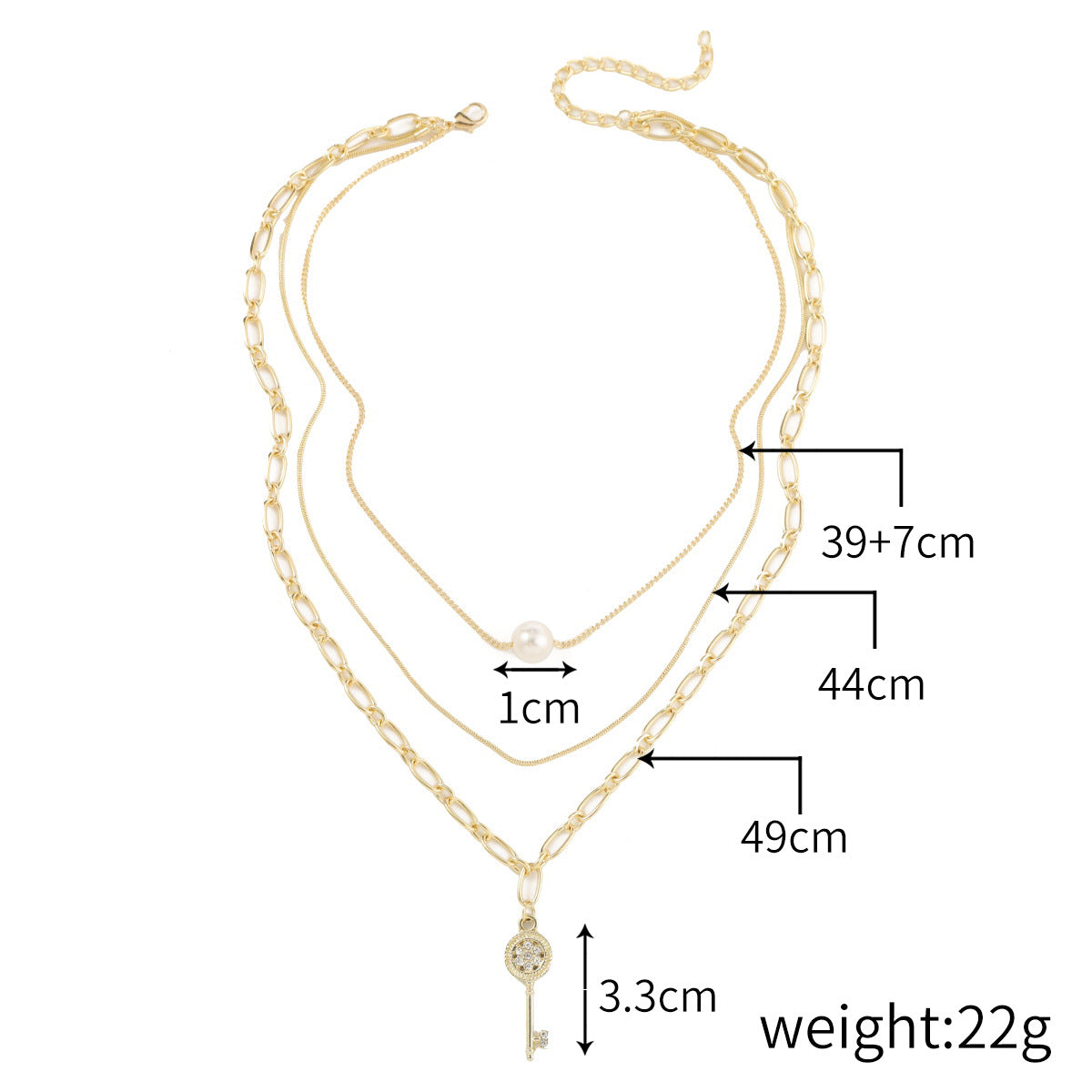 Wholesale alloy love-shaped necklace