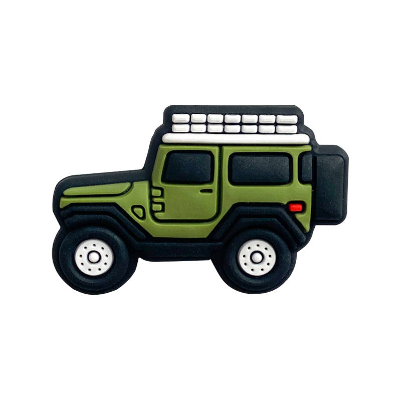 Wholesale 10pcs Cartoon Car Silicone Beads Focal Beads DIY Accessories ACC-BDS-WDX076