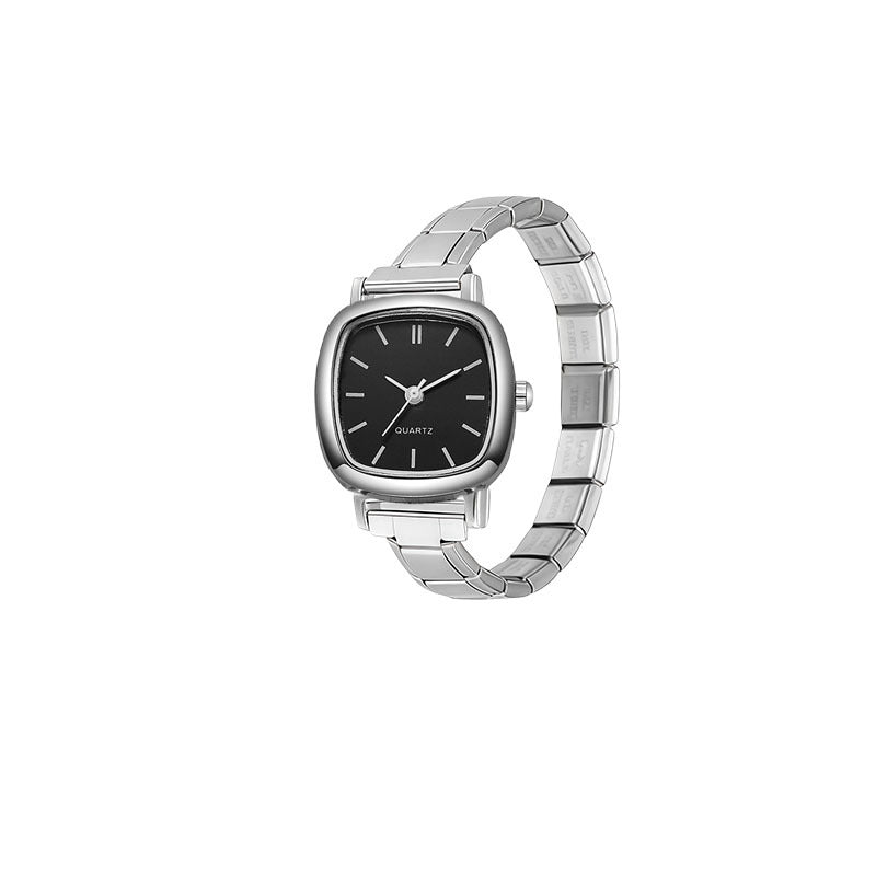 Wholesale Stainless Steel Modular Round Quartz Watch Fashion Accessory DIY Gift for Women